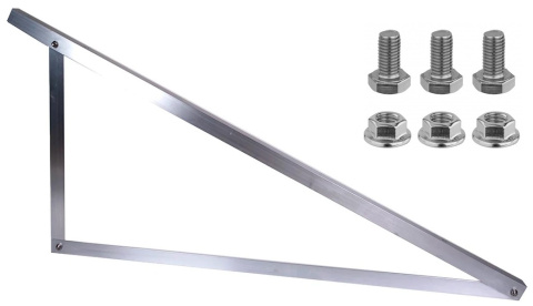 Ekierka / Trójkąt montażowy 15° orientacja pionowa duży