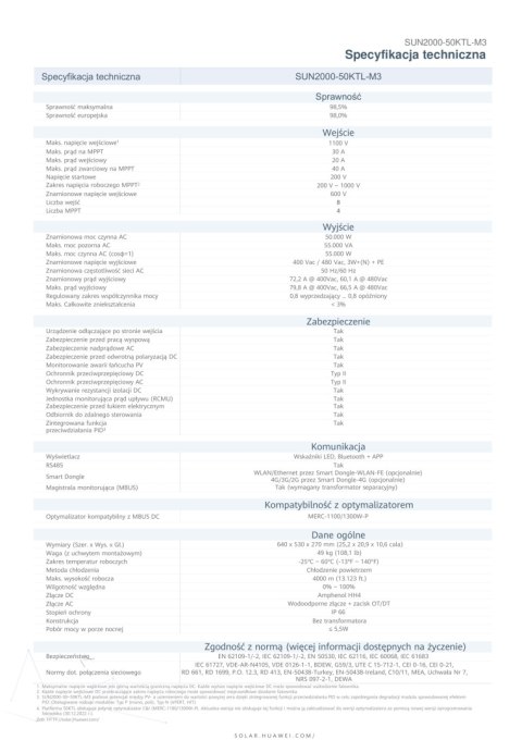 HUAWEI SUN 2000-50KTL-M3