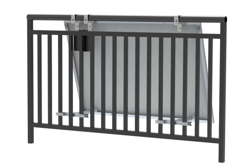 Balcony design with single adjustment for mounting solar panels 10°-30° (TYPE2)