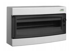 NOARK Surface-mounted plastic switchboard 1x18 PNS 8T transparent door (101499)