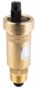 Odpowietrznik automatyczny PIONOWY PRIMOVENT G3/8'' z AQUASTOP i Zaworem Stopowym R1/2''