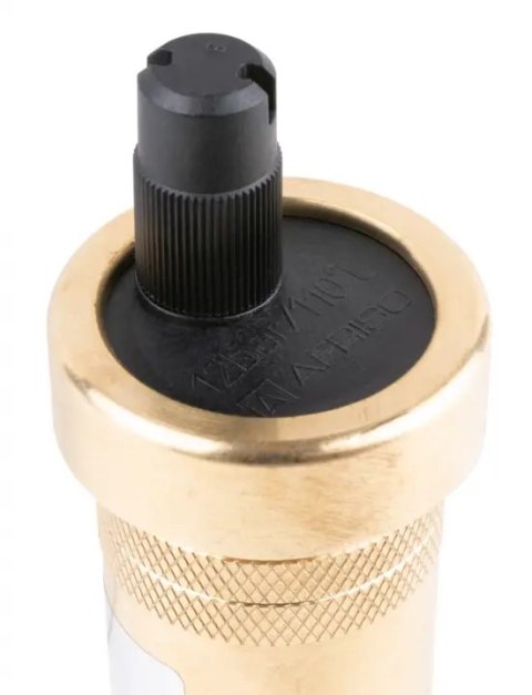 Odpowietrznik automatyczny PIONOWY PRIMOVENT G3/8'' z AQUASTOP i Zaworem Stopowym R1/2''
