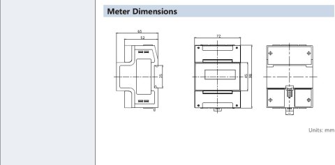 Licznik energii elektrycznej Chint DTSU666 trójfazowy, dwukierunkowy czterokwadrtantowy z funkcjami analizatora sieci.