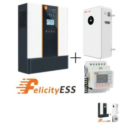 Felicity: Zestaw Inwerter hybrydowy Off-grid IVEM5048 + Bateria FLA48100 5,12kWh + Smart Meter (niskonapięciowy)