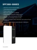 GROWATT Off-grid Inverter SPF 3500ES, 48VDC MPPT 80A, WiFi