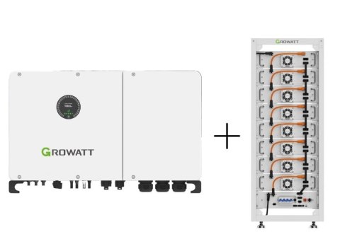 GROWATT Set: WIT-30K-XHU 3-phase hybrid inverter+40kWh battery+ AXE-1000100-C1 controller+Rack cabinet