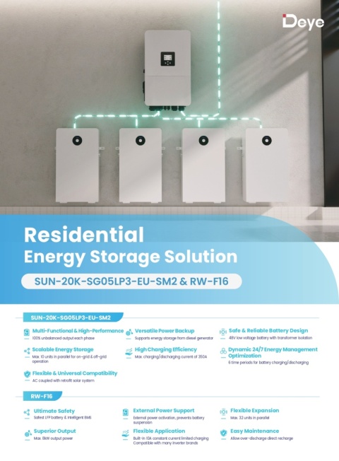 Deye Bateria RW-F16 51,2V 314Ah 16kWh (niskonapięciowy)