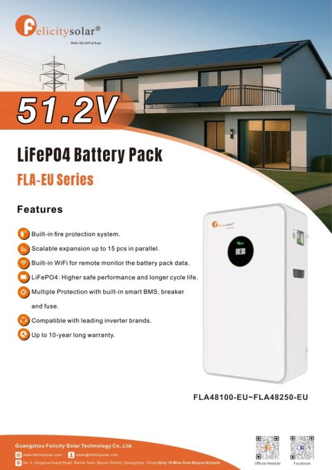 Felicity Bateria FLA48171-EU 8.7kWh 51,2V (IP21) (niskonapięciowy)