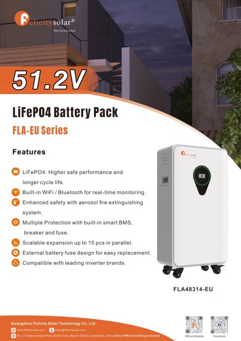 Felicity Bateria FLA48314-EU 16kWh 51,2V (IP21) (niskonapięciowy)