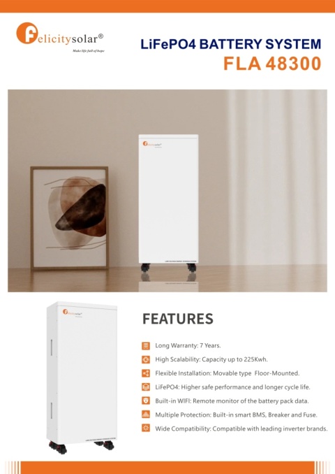 Felicity Battery FLA48300 15kWh 51.2V (IP21) (low voltage) (FLA48300)