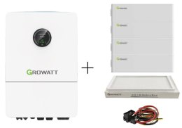GROWATT Set: WIT-15K-X-HU 3-phase hybrid inverter+Battery 20kWh+base+cables