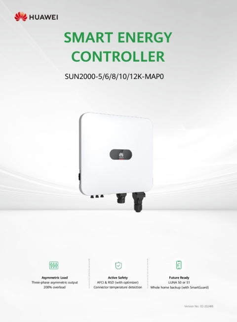 HUAWEI Inwerter hybrydowy SUN 2000-6K-MAP0 3-fazowy