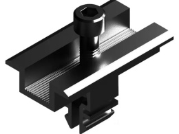 Middle clamp L: 50 mm on KLIK with ground pins black