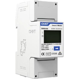 Chint Licznik energii elektrycznej MID 1-fazowy 2P 5(80)A RS485 DTSU666 (C313271)