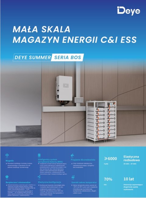 DEYE Stojak na akumulatory BOS-GM5.1 HV BOS-G (13 półek)