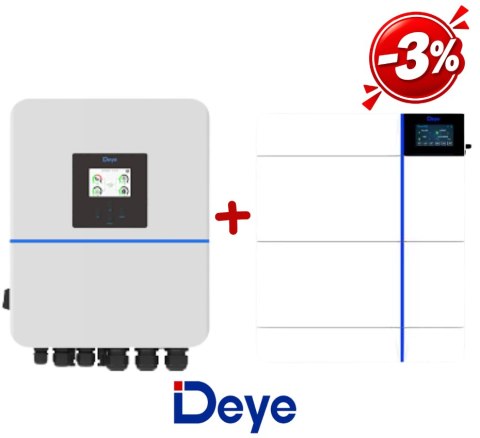 DEYE: Zestaw Inwerter hybrydowy SUN-10K-SG01HP3-EU-DM2+ Bateria GB-L-PRO 8kWh + Jednostka sterująca GB-LBS-PRO (wysokonapięciowy