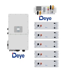 DEYE: Set SUN-15K-SG01HP3 hybrid inverter + BOS-G PRO 25,60kWh battery + BOS-G-PDU-2 control unit (high voltage)