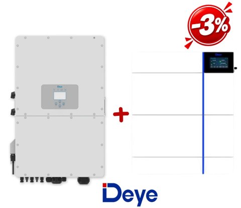 DEYE: Zestaw Inwerter hybrydowy SUN-6K-SG01HP3-EU-AM2+ Bateria GB-L-PRO 8kWh + Jednostka sterująca GB-LBS-PRO(wysokonapięciowy)