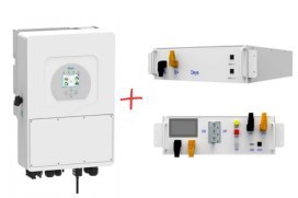 DEYE: Zestaw Inwerter hybrydowy SUN-8K-SG01HP3 + Bateria BOS-G PRO 25,6kWh + Jednostka sterująca PDU-2 (wysokonapięciowy)