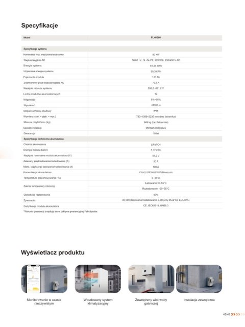 Felicity Magazyn Energii FLH-E60 61.44kWh (IP55) (wysokonapięciowy)
