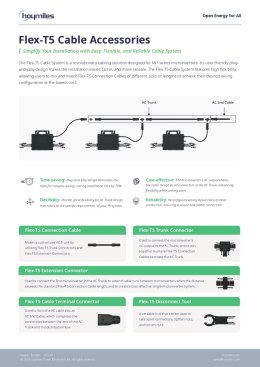 HOYMILES MIT FLEX-T5 kabel połączeniowy 5x2,5mm2 AC 3F 2,3mb. (T5-CC-EN25-230)