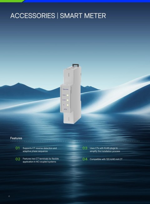 Hoymiles Licznik Smart Meter 1S-G3 z przekładnikami 3xCT 120A (1-fazowy)