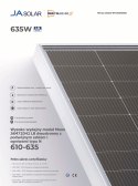 JA SOLAR JAM72D42-635W LB BIFACIAL(N-Type) MC4-EVO2