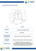 Mostek Trapezowy pochylony Wys=70mm L:2005mm bez EPDM