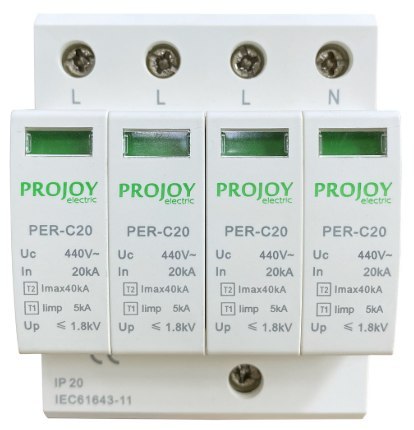 PROJOY Ogranicznik przepięć do systemów PV PER-C30 T1+ T2 275V AC 4P (303356)