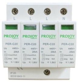 PROJOY Ogranicznik przepięć do systemów PV PER-C30 T2 275V AC 4P (303355)