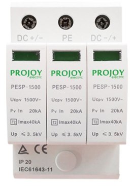 PROJOY Overvoltage limiter for PV PESP-1500 T2 1500V DC 3P (312894) systems