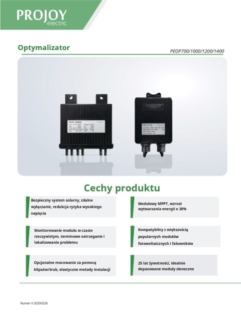 PROJOY Optymalizator PEOP1400(2*700W)
