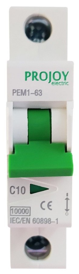 PROJOY Wyłącznik nadprądowy PEM2-63 1P typ B 16A 6kA AC (300008)