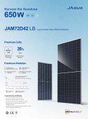 JA SOLAR JAM72D42-650W LB BIFACIAL(N-Type) MC4-EVO2