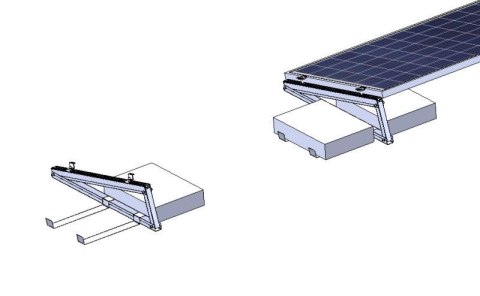 Ekierka / Trójkąt montażowy 15° orientacja pozioma : typ: 2