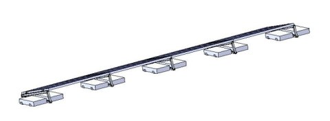 Ekierka / Trójkąt montażowy 15° orientacja pozioma : typ: 2