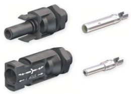 MULTI-CONTACT Connector MC4 plug + socket 4-6MM2 for installation in switchboard