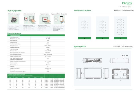 PROJOY Wyłącznik bezp. PEFS-EL50H-6(P2) 3-STRING