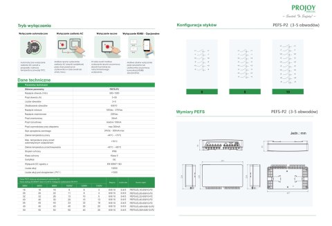 PROJOY Wyłącznik bezp. PEFS-EL50H-6(P2) 3-STRING
