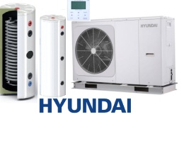 Zestaw Pompa Ciepła HYUNDAI Monoblok 14kW + Zbiornik buforowy SL 245L + SOLITANK Zasobnik stojący CWU 245L z wężownicą 3.83m2
