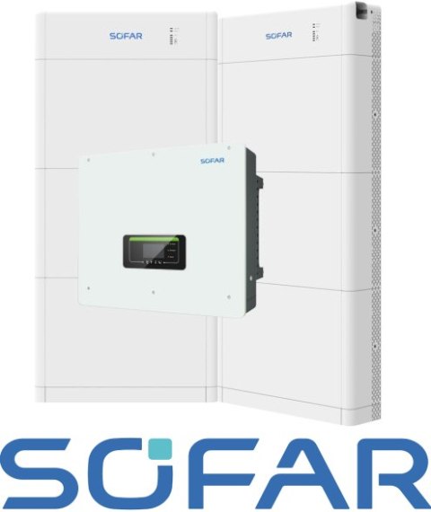 Zestaw: SOFAR Inwerter hybrydowy HYD20KTL-3PH , Magazyn energii Sofar 30kWh: 2 x15kWh BTS E15-DS5